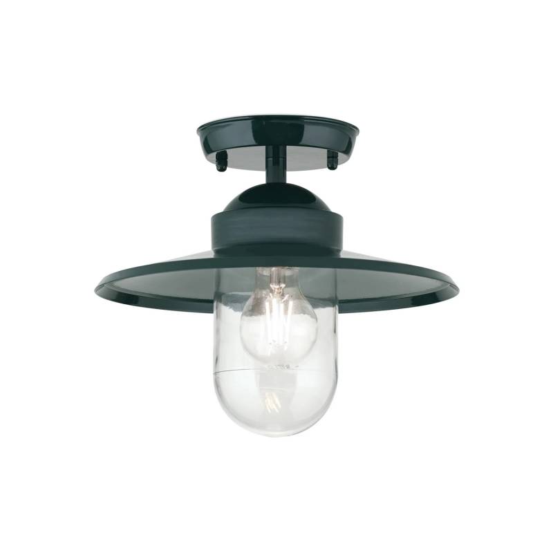 B-Ware Orion Außen Deckenlampe Edward Grün ø 275 Cm Aluminium Glas Lampe Leuchte Spot von Orion