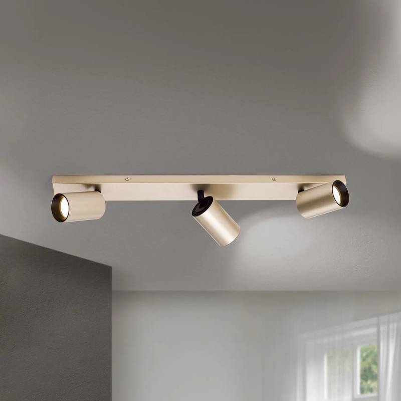 B-Ware Orion Strahler Sean Deckenleuchte Lampe 3 Flg Goldfarben Metall Schwenkbar B-Ware Orion Strahler Sean Deckenleuchte Lampe 3 Flg Goldfarben Metall Schwenkbar von Orion