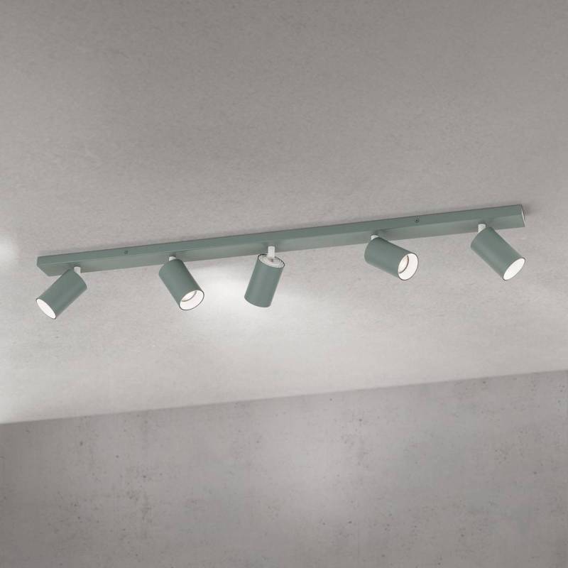 Deckenstrahler Sean, lichtgrün, 5-flammig, Aluminium, GU10 von Orion