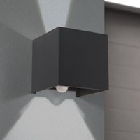 [GEBRAUCHT] Orion Led Außenwandleuchte Cube S Wandleuchte Lampe Led Anthrazit Metall Sensor B-Ware von Orion