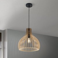 Orion - gebraucht] Hängeleuchte Erik Deckenlampe Leuchte Lampe ø 35 Cm Holz Natufarben E27 B-Ware von Orion