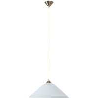 Gebraucht] Orion Loisa Opalglas Hängeleuchte Deckenlampe Deko Pendelleuchte E27 Altmessing B-Ware von Orion