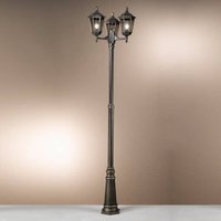 Gebraucht] Orion Mastleuchte Puchberg 3 Flg. Laterne Gartenlampe Wegelampe E27 Schwarz Gold B-Ware von Orion