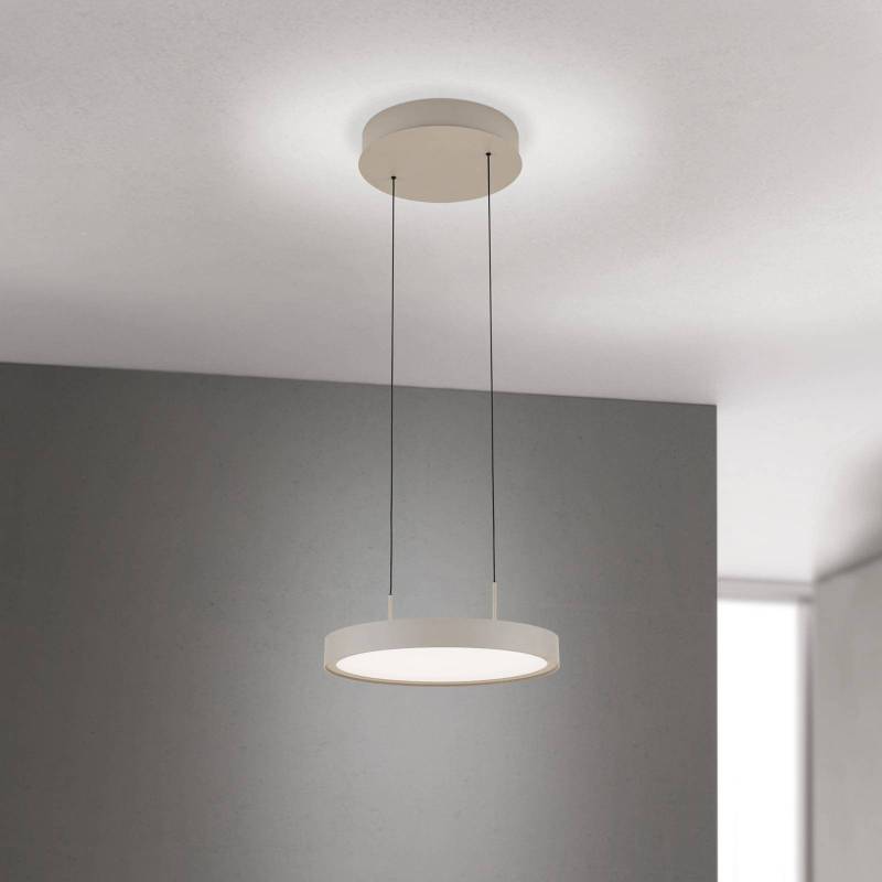 LED-Hängeleuchte Teide, khaki, einflammig, Metall, 2.700 K von Orion