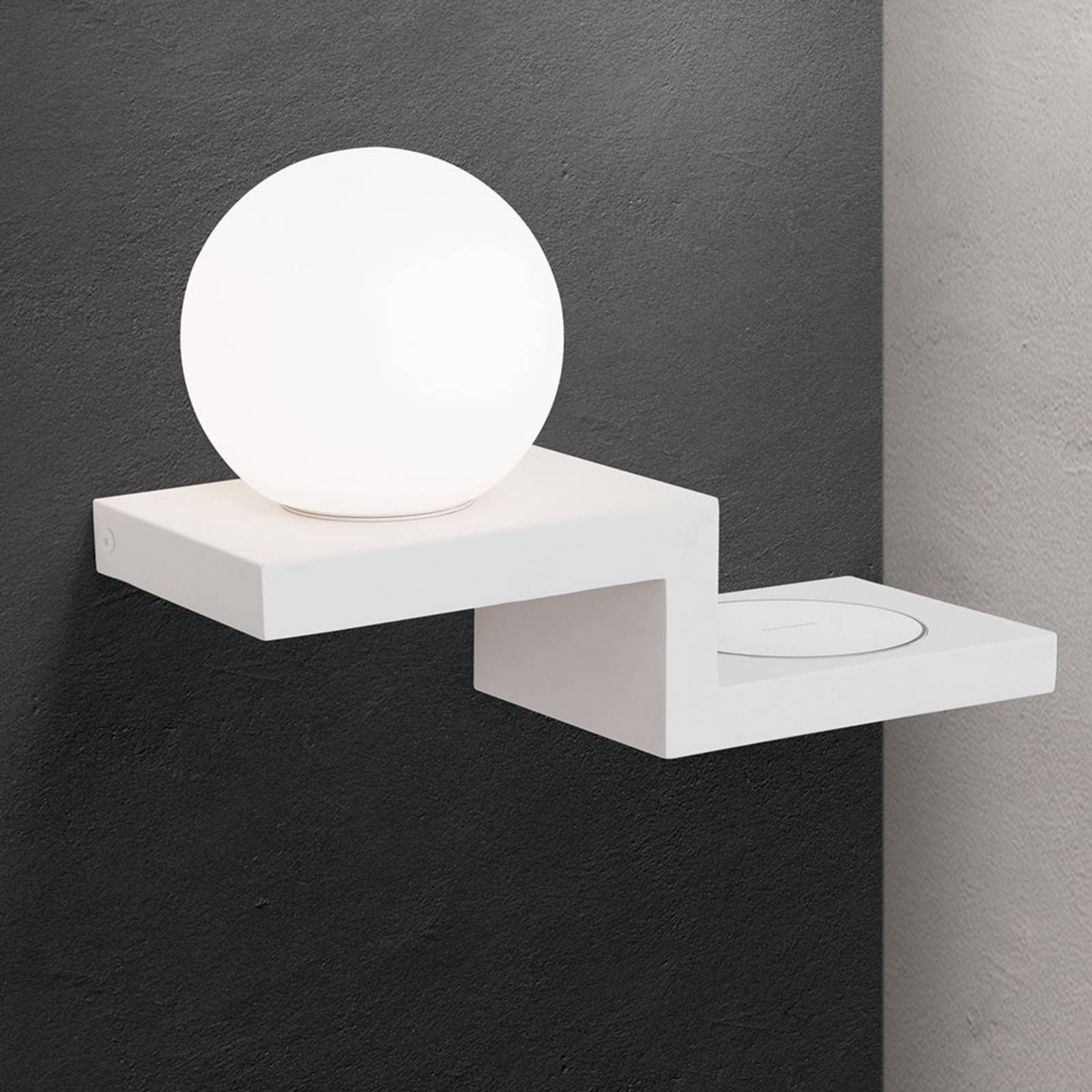 LED-Wandleuchte Snowball mit induktiver Ladefläche LED-Wandleuchte Snowball mit induktiver Ladefläche von Orion