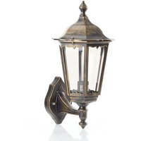 [NEUWERTIG] Orion Außenwandleuchte Wandlampe Puchberg Schwarz Gold Aluminium Glas E27 Ip43 B-Ware von Orion