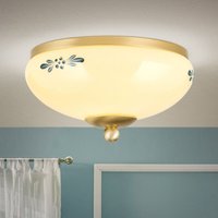 [NEUWERTIG] Orion Deckenlampe Hängeleuchte Landhaus Deckenlicht Messing Creme Blau ø 21cm B-Ware von Orion