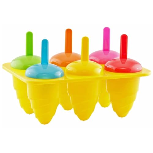 ORION Eisformen 6 Eis Pop Macher am Stiel Eiscreme Halter Wassereis 6 Stück Förmchen BPA Frei von Orion