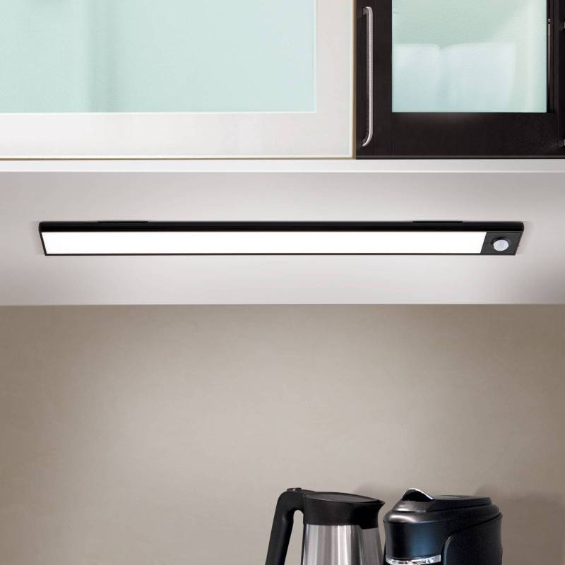LED-Unterbauleuchte Norman, schwarz, Akku, Sensor, USB LED-Unterbauleuchte Norman, schwarz, Akku, Sensor, USB von Orion