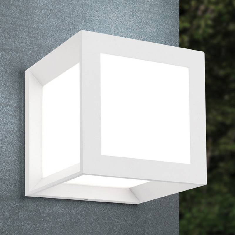 Orion Außenwandleuchte Wandlampe Außenbeleuchtung Henry 16x16x16cm Weiß B-Ware von Orion