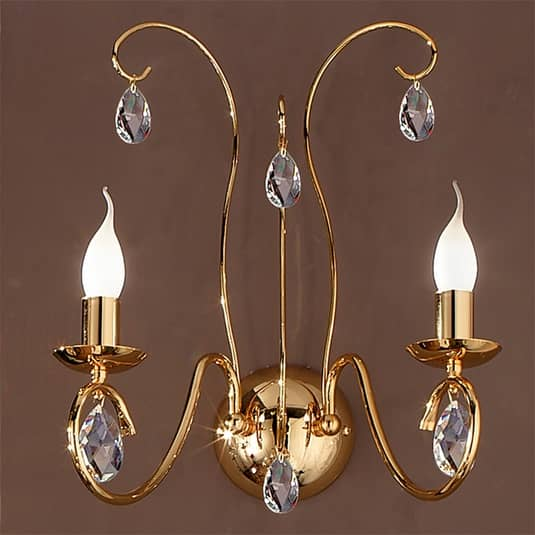 Orion Grazile Wandleuchte Fioretto Wandlampe Wandlicht Bilderlicht E14 2 Fl G882 B-Ware von Orion