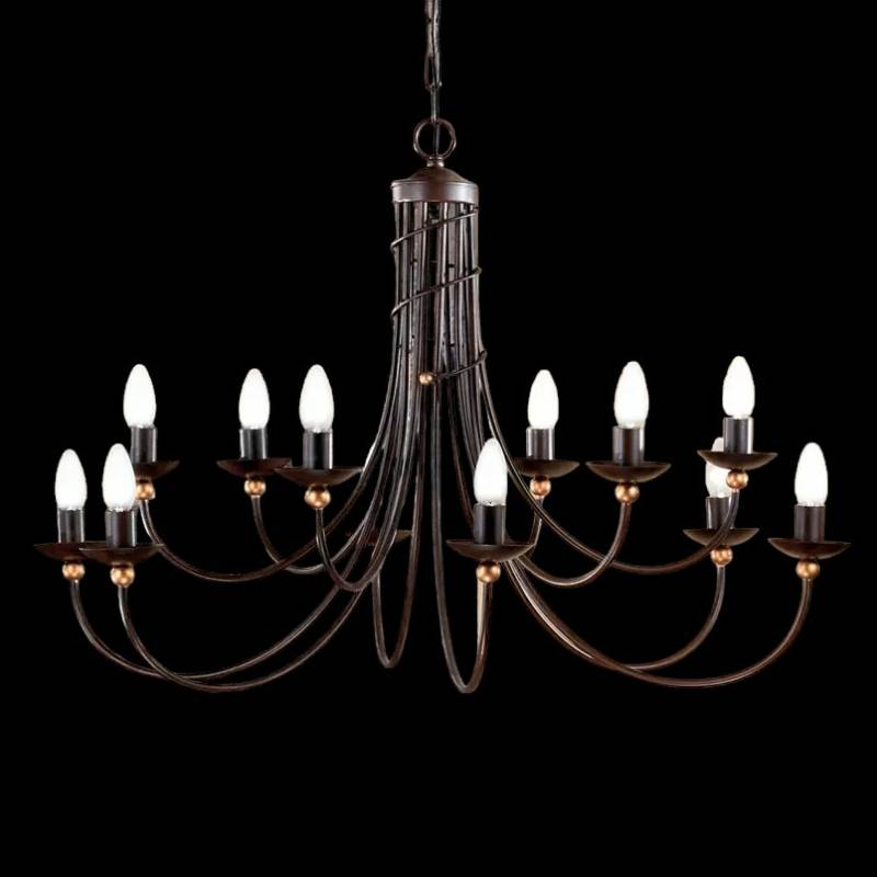 Orion Kronleuchter Garda Deckenlampe Hängeleuchte Lampe Led Leuchte 12 Flammig B-Ware von Orion