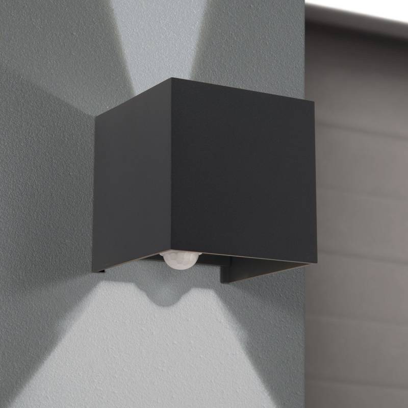 Orion Led Außenwandleuchte Cube S Wandleuchte Lampe Led Anthrazit Metall Sen48 B-Ware von Orion