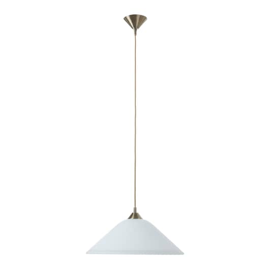 Orion Loisa Opalglas Hängeleuchte Deckenlampe Deko Pendelleuchte E27 Altmessing B-Ware von Orion