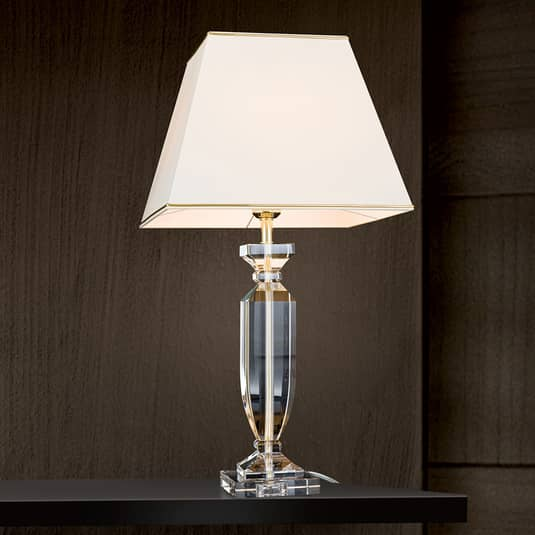 Orion Tischlampe Tischlampe Lampe Leuchte Bürolampe Pokal Kristall Gold/Creme B-Ware Orion Tischlampe Tischlampe Lampe Leuchte Bürolampe Pokal Kristall Gold/Creme B-Ware von Orion