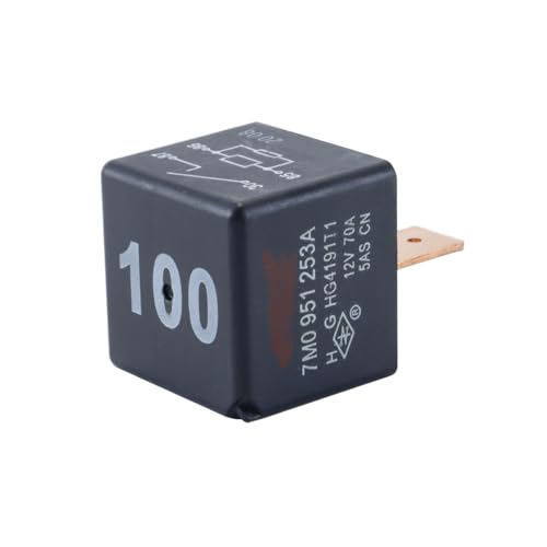 Orivin 1 Stück Automotive 100 Schließer Relais 4Pin Multifunktionsrelais 7M0951253A Kompatibel mit VW A3 A4 A6 Q5 Q7 12V Orivin 1 Stück Automotive 100 Schließer Relais 4Pin Multifunktionsrelais 7M0951253A Kompatibel mit VW A3 A4 A6 Q5 Q7 12V von Orivin