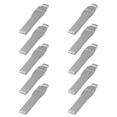 Orivin 10 Stück Ersatzschlüsselrohlinge für Klappschlüssel Modell HU66, einfach zu formen und zu installieren, kompatibel mit mehreren Fahrzeugmodellen Orivin 10 Stück Ersatzschlüsselrohlinge für Klappschlüssel Modell HU66, einfach zu formen und zu installieren, kompatibel mit mehreren Fahrzeugmodellen von Orivin