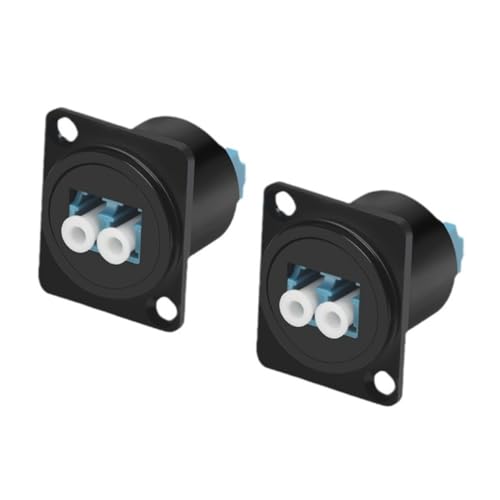 Orivin 2 Stück D-Typ LC-Glasfaseradapter, Schnellanschluss, Dual-Pass-Through-Modul, Zinklegierung, Schwarz, 23,6 mm Lochdurchmesser, 23,8 mm Ausschnittgröße Orivin 2 Stück D-Typ LC-Glasfaseradapter, Schnellanschluss, Dual-Pass-Through-Modul, Zinklegierung, Schwarz, 23,6 mm Lochdurchmesser, 23,8 mm Ausschnittgröße von Orivin