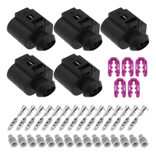 Orivin 5 Sets Universal Auto 3-Pin Buchse Sensor Connector Kit – Wasserdichtes Reparaturset mit Anschlüssen und Dichtungen 1J0973703 Orivin 5 Sets Universal Auto 3-Pin Buchse Sensor Connector Kit – Wasserdichtes Reparaturset mit Anschlüssen und Dichtungen 1J0973703 von Orivin