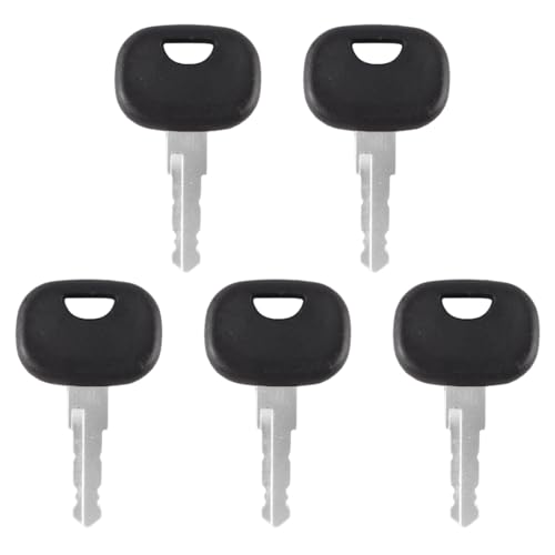 Orivin 5Pcs 201 Gabelstapler Zündschlüssel Ersatz Bagger Starter 3643912 mit Radlader Schwere Gerät Gabelstapler Schlüssel von Orivin