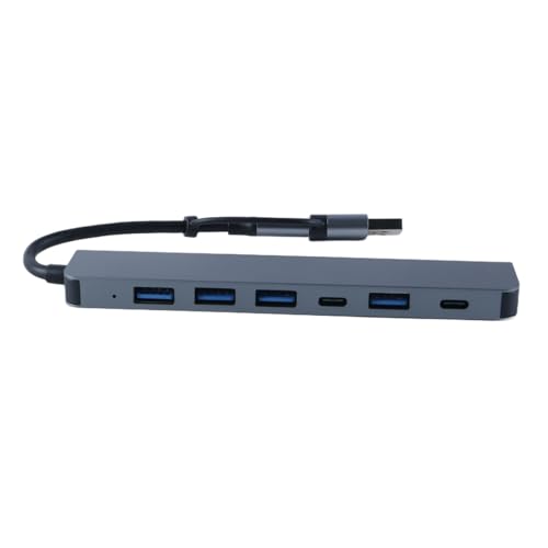Orivin USB-C-Hub 7-in-1-Multiport-Adapter – HDMI 4K für MacBook Pro, Pad Pro, weitere Typ-C-Geräte und USB-A-Geräte von Orivin
