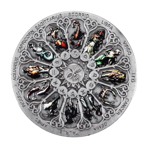 Orivin Zwölf Sternzeichen Konstellation Wächter Gedenkmünze Horoskop Astrologie Glück Liebe Souvenir Retro Sammlerstück Orivin Zwölf Sternzeichen Konstellation Wächter Gedenkmünze Horoskop Astrologie Glück Liebe Souvenir Retro Sammlerstück von Orivin