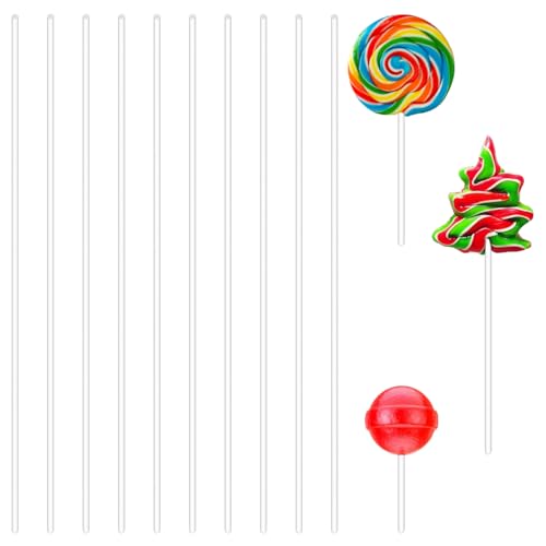 10 Stück Acryl Rundstab 3mm X 30cm, Acryl Stäbe Transparent Solide Acrylstab für SüßIgkeiten, Desserts, Schokolade, Pflanzenträger, Modellhalter, Duschaufhänger, Leuchten, Bastelarbeiten, Rührstäbchen von Orixo