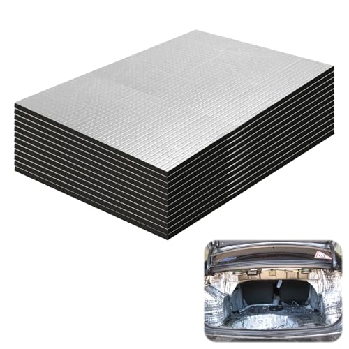 12 Stück Dämmmatte Auto, 250 x 180 x 5mm Dämmmatte Selbstklebend, Isoliermatte Selbstklebend, Isolierung Matte, Schallschutz Isoliermatte, Alubutyl Matte, Schalldämmung Auto, Feuerfest, Wasserdicht 12 Stück Dämmmatte Auto, 250 x 180 x 5mm Dämmmatte Selbstklebend, Isoliermatte Selbstklebend, Isolierung Matte, Schallschutz Isoliermatte, Alubutyl Matte, Schalldämmung Auto, Feuerfest, Wasserdicht von Orixo