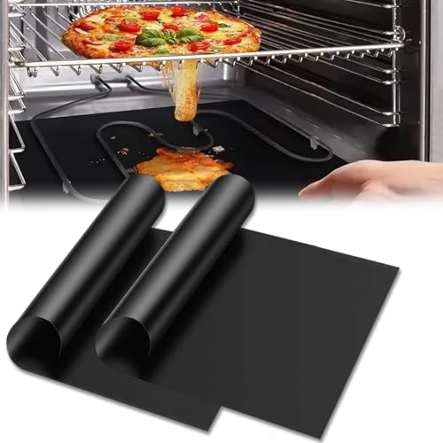 2 Stück Dauerbackfolie für Backofenmatte Schutz Boden, 40 X 50 cm Backofenschutzmatte für Boden, Backofenmatte für Boden Hitzebeständig von Orixo