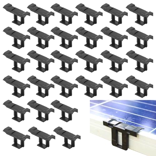 30 Stück Solarpanel Wasserablauf Clips, 30 mm Entwässerung Clips, PV Module Reinigung Klammer Zur Ableitung von Regenwasserschlamm Solar Zubehör Dauerhaft Wasserablauf Clips von Orizizhic