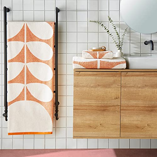 Orla Kiely Badetuch 75 x 125 cm, 580 g/m², 100 % Baumwolle, Sunflower Sunset Orange von Orla Kiely