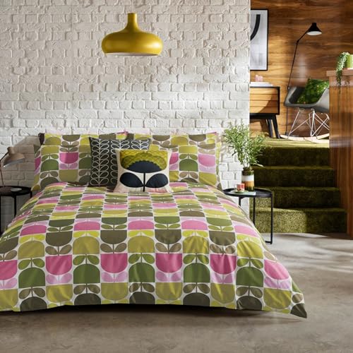 Orla Kiely Bettwäsche mit mehreren Blockstielen, 2er-Set, Standard 50 x 75 cm von Orla Kiely