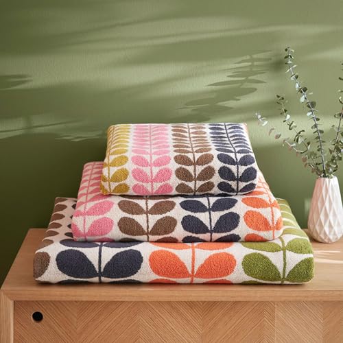 Orla Kiely Badetücher mit mehreren Stielen, Rotbraun, Größe: Handtuch, 50 x 90 cm von Orla Kiely
