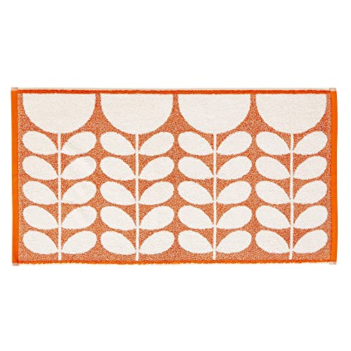 Orla Kiely Sunflower Sunset Orange 580 g/m² 100 % Baumwolle Handtücher (Badteppich 50 x 90 cm) von Orla Kiely