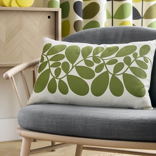 Orla Kiely Sycamore Stripe Kissen, Dillgrün, 40 x 60 cm von Orla Kiely