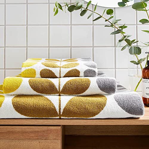 Orla Kiely Trio Stem Dune Towels Bathroom Linen: Bath Towel, 70x125cm von Orla Kiely