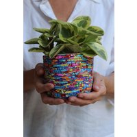 Bunter Mittelgroßer Polymer Clay Innenpflanztopf Mit Drainageplatte von OrlyRabinowitz
