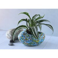 Polymer Clay Beschichteter Keramik Übertopf Sukkulententopf Grün Teal Braun Polymer Clay Beschichteter Keramik Übertopf Sukkulententopf Grün Teal Braun von OrlyRabinowitz