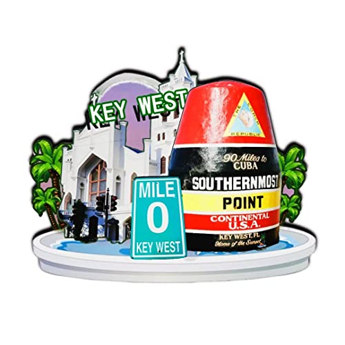 Orlybar Key West USA Kühlschrankmagnet, 3D, klassische Holz-Kühlschrankmagnete, Wahrzeichen, handgefertigt, Handwerk, Reisen, Souvenir, Geschenk, Sammlung, Dekoration -192 von Orlybar