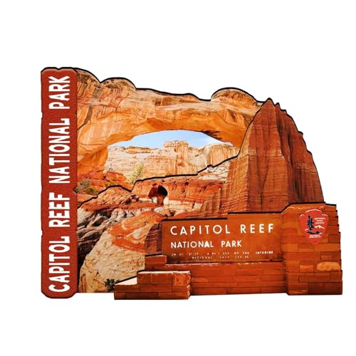 Orlaybar Capitol Reef National Park Utah (UT) Amerika, dekorativer Magnet, 3D-Kühlschrank, Stadt, Reise, Souvenir, Touristengeschenke, handgefertigtes Handwerk, Kühlschrankmagnet, Heimdekoration -101 von Orlybar