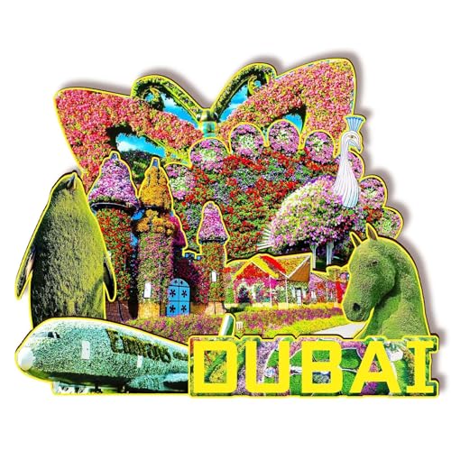 Orlaybar Dubai UAE Dekorativer Magnet 3D-Kühlschrank, Stadt, Reise, Souvenir, Touristengeschenke, handgefertigtes Handwerk, Kühlschrankmagnet, Heimdekoration -1126 von Orlybar