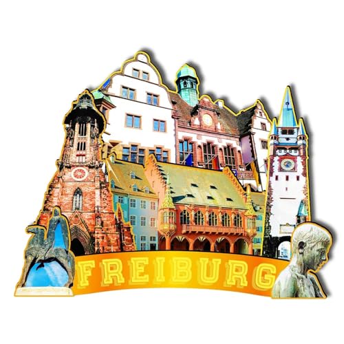 Orlaybar Freiburg Deutschland Dekorativer Magnet 3D Kühlschrank Stadt Reise Souvenir Touristengeschenke Handarbeit Handwerk Kühlschrankmagnet Heimdekoration -743 von Orlybar