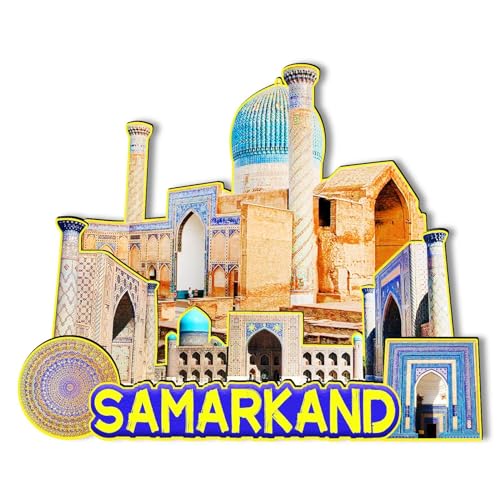 Orlaybar Samarkand Usbekistan Dekorativer Magnet, 3D-Kühlschrank, Stadt, Reise, Souvenir, Touristengeschenke, handgefertigtes Handwerk, Kühlschrankmagnet, Heimdekoration -1094 von Orlybar