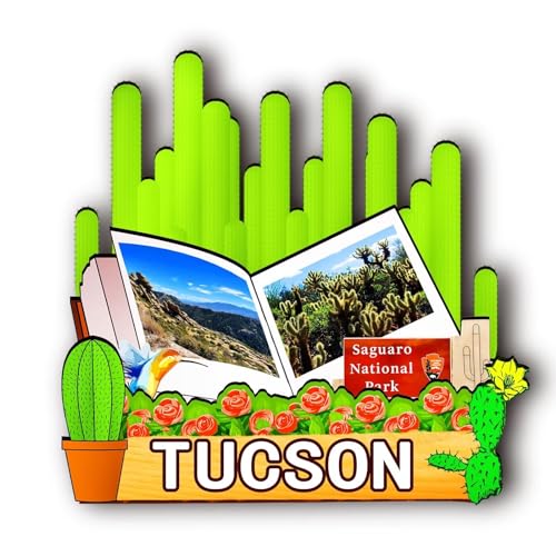 Orlaybar Tucson Arizona (AZ) Amerika, dekorativer Magnet, 3D-Kühlschrank, Stadt, Reise, Souvenir, Touristengeschenke, handgefertigtes Handwerk, Kühlschrankmagnet, Heimdekoration -231 von Orlybar