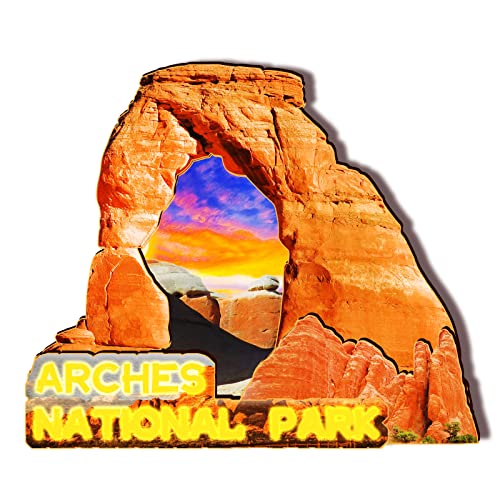 USA Arches National Park Holzmagnet, 3D-Kühlschrankmagnete, Reise, Sammlerstück, Souvenirs, Dekorationen, handgefertigtes Handwerk von Orlybar