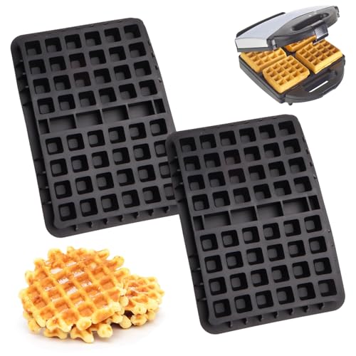 Waffeleinsatz Heißluftfritteuse Zubehör, 2 Stück Silikon Belgische Waffelform, Belgische Waffeln Air Fryer Zubehör kompatibel mit AF300EU, AF400EU, AF451EU, SL400EU und AF500DE Heißluftfritteuse von Ormromra