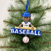American Baseball Boy Ornament Sport Personalisiert Weihnachten Perfektes Geschenk Kinder Benutzerdefinierte Familie Ornamente -Sport von OrnamentHeaven