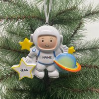 Astronaut Ornament Weltraum Personalisierte Weihnachtsverzierung Perfektes Geschenk Für Kinder Benutzerdefinierte Weihnachten Familie Ornamente von OrnamentHeaven
