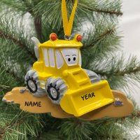Bulldozer Ornament Personalisierte Weihnachtsverzierung Perfektes Geschenk Für Kinder Benutzerdefinierte Weihnachten Familie Ornamente von OrnamentHeaven