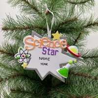 Wissenschaft Stern Ornament Schule Kind Personalisiert Weihnachten Perfektes Geschenk Für Kinder Benutzerdefinierte Familie von OrnamentHeaven